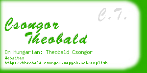 csongor theobald business card